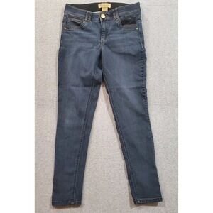 Democracy Jeans Womens 8 Blue Straight Leg Ab Solution Stretch Denim Classic‎